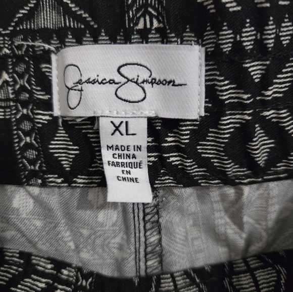 NWT Jessica Simpson Stylish Cropped Pants Women's Size XL Poplin Baggy Pull-On - Picture 9 of 16